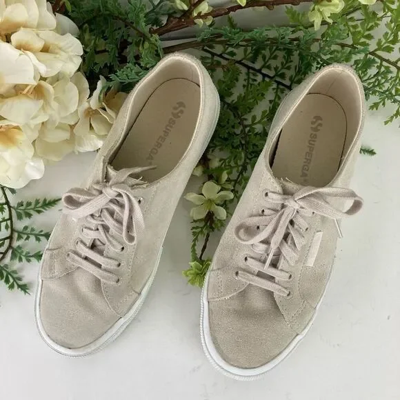 SUPERGA shoes | suede dove grey | size 8 | gym shoe - Picture 7 of 14
